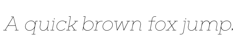 Preview of FONTSPRING DEMO - Barnic Slab Hair Italic font
