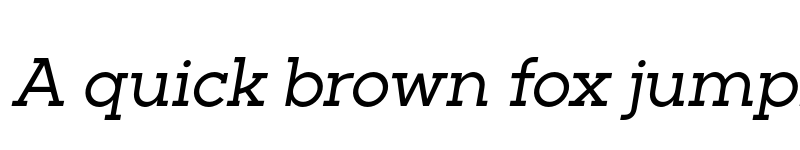 Preview of FONTSPRING DEMO - Barnic Slab Italic font