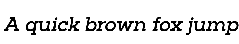 Preview of FONTSPRING DEMO - Barnic Slab Med Italic font