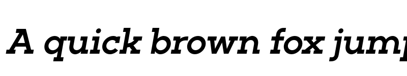 Preview of FONTSPRING DEMO - Barnic Slab SemBd Italic font