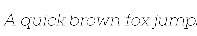 Preview of FONTSPRING DEMO - Barnic Slab Thin Italic font