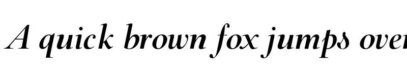Preview of FONTSPRING DEMO - Barocco Display PRO Light Italic font