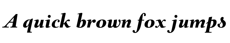 Preview of FONTSPRING DEMO - Barocco Text PRO Black Bold Italic font
