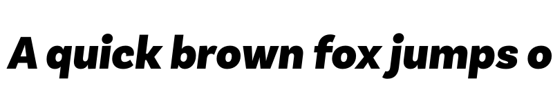 Preview of FONTSPRING DEMO - Basic Sans Alt Black It Regular font