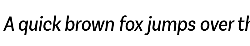 Preview of FONTSPRING DEMO - Basic Sans Alt Cnd It Regular font