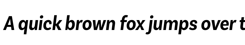 Preview of FONTSPRING DEMO - Basic Sans Alt Cnd SemiBold It Regular font