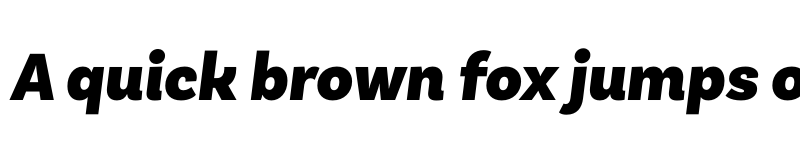 Preview of FONTSPRING DEMO - Basic Sans Black It Regular font