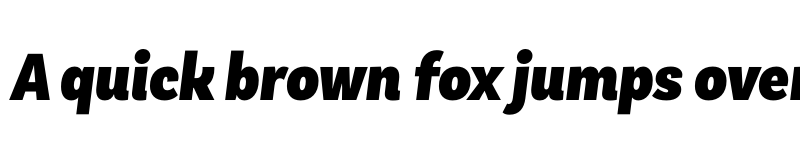 Preview of FONTSPRING DEMO - Basic Sans Cnd Black It Regular font