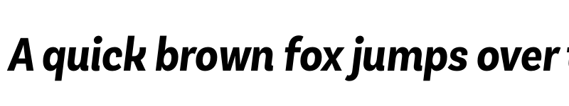 Preview of FONTSPRING DEMO - Basic Sans Cnd Bold It Regular font