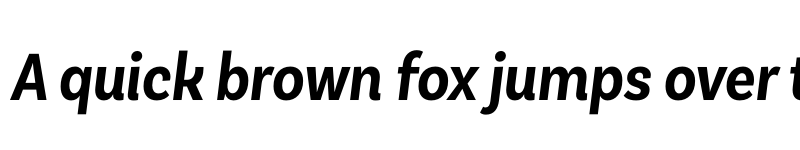 Preview of FONTSPRING DEMO - Basic Sans Cnd SemiBold It Regular font