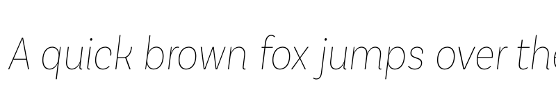 Preview of FONTSPRING DEMO - Basic Sans Cnd Thin It Regular font