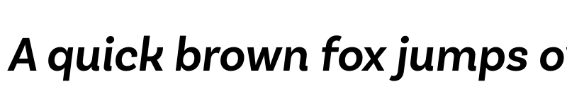 Preview of FONTSPRING DEMO - Basic Sans SemiBold It Regular font