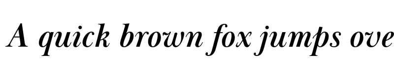Preview of FONTSPRING DEMO - Baskerville Display PT Bold Italic font