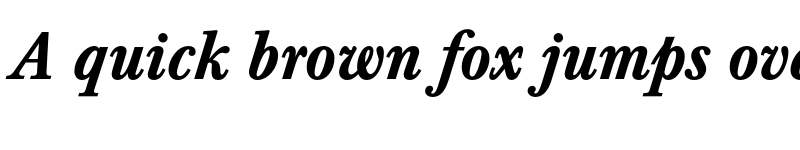 Preview of FONTSPRING DEMO - Baskerville Pro Bold Italic font
