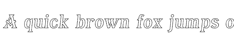 Preview of FONTSPRING DEMO - Bay Tavern Out Italic font