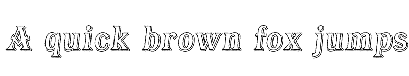 Preview of FONTSPRING DEMO - Bay Tavern Out L Italic font