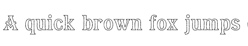 Preview of FONTSPRING DEMO - Bay Tavern Out X Regular font