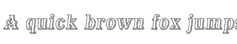Preview of FONTSPRING DEMO - Bay Tavern Out XL Italic font