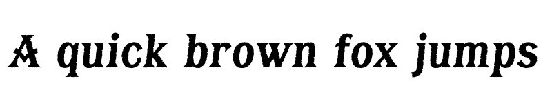 Preview of FONTSPRING DEMO - Bay Tavern X Plain Bold Italic font