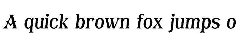 Preview of FONTSPRING DEMO - Bay Tavern X Plain Italic font