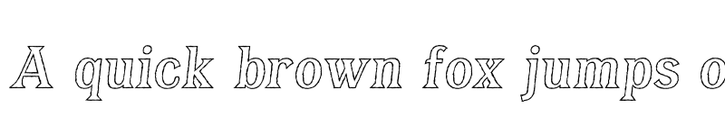 Preview of FONTSPRING DEMO - Bayside Tavern Out Italic font