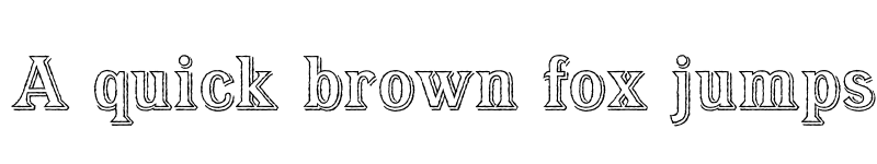 Preview of FONTSPRING DEMO - Bayside Tavern Out L Regular font
