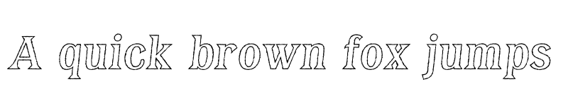 Preview of FONTSPRING DEMO - Bayside Tavern Out X Italic font
