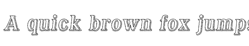 Preview of FONTSPRING DEMO - Bayside Tavern Out XL Italic font