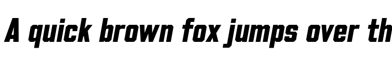 Preview of FONTSPRING DEMO - Beachwood Tall ExtraBold Italic font