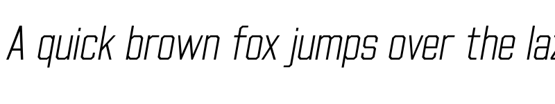 Preview of FONTSPRING DEMO - Beachwood Tall ExtraLight Italic font