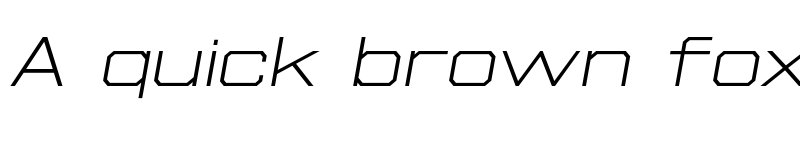 Preview of FONTSPRING DEMO - Beachwood Wide ExtraLight Italic font