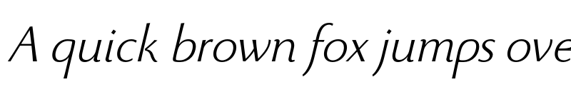 Preview of FONTSPRING DEMO - Beatrix Antiqua Light Italic font