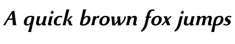 Preview of FONTSPRING DEMO - Beatrix Antiqua SemiBold Bold Italic font