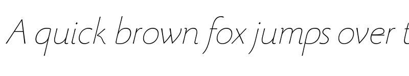 Preview of FONTSPRING DEMO - Beatrix Antiqua Thin Italic font