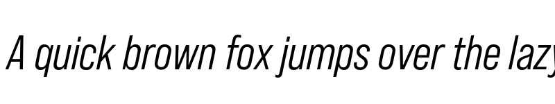 Preview of FONTSPRING DEMO - Bebas Neue Pro Middle Italic font