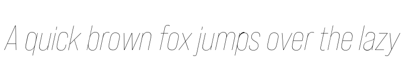 Preview of FONTSPRING DEMO - Bebas Neue Pro Thin Italic font