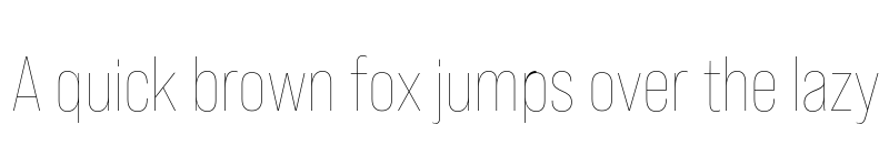 Preview of FONTSPRING DEMO - Bebas Neue Pro Thin Regular font