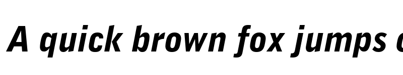 Preview of FONTSPRING DEMO - Bell Gothic Black Italic font