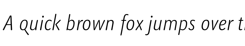 Preview of FONTSPRING DEMO - Benedikt ExtraLight Italic font