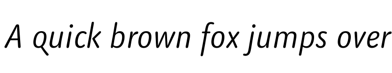 Preview of FONTSPRING DEMO - Benedikt Italic font