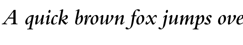 Preview of FONTSPRING DEMO - Bergamo Pro Medium Italic font