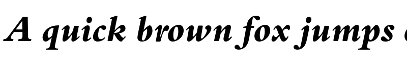 Preview of FONTSPRING DEMO - Bergamo Pro Xbold Italic font