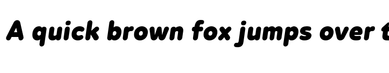 Preview of FONTSPRING DEMO - Betm Rounded Black Italic font