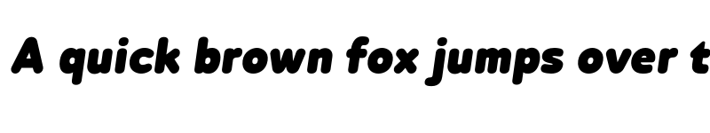 Preview of FONTSPRING DEMO - Betm Rounded ExBlack Italic font