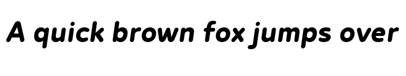 Preview of FONTSPRING DEMO - Betm Rounded SemiBold Italic font