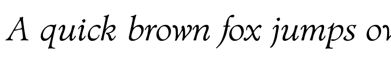 Preview of FONTSPRING DEMO - Biblia Serif Italic font