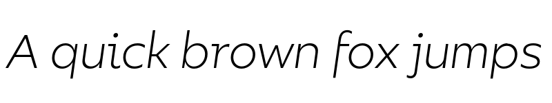 Preview of FONTSPRING DEMO - Bilbao Light Italic font