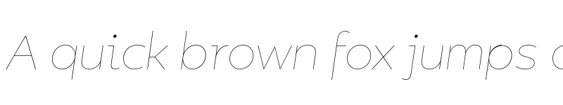 Preview of FONTSPRING DEMO - Bilbao Thin Italic font