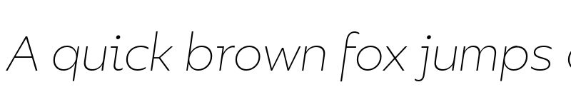 Preview of FONTSPRING DEMO - Bilbao UltraLight Italic font