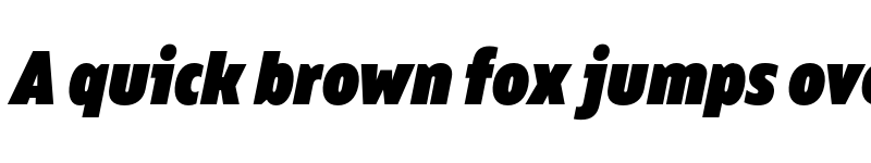 Preview of FONTSPRING DEMO - Bion Black Cond Italic font